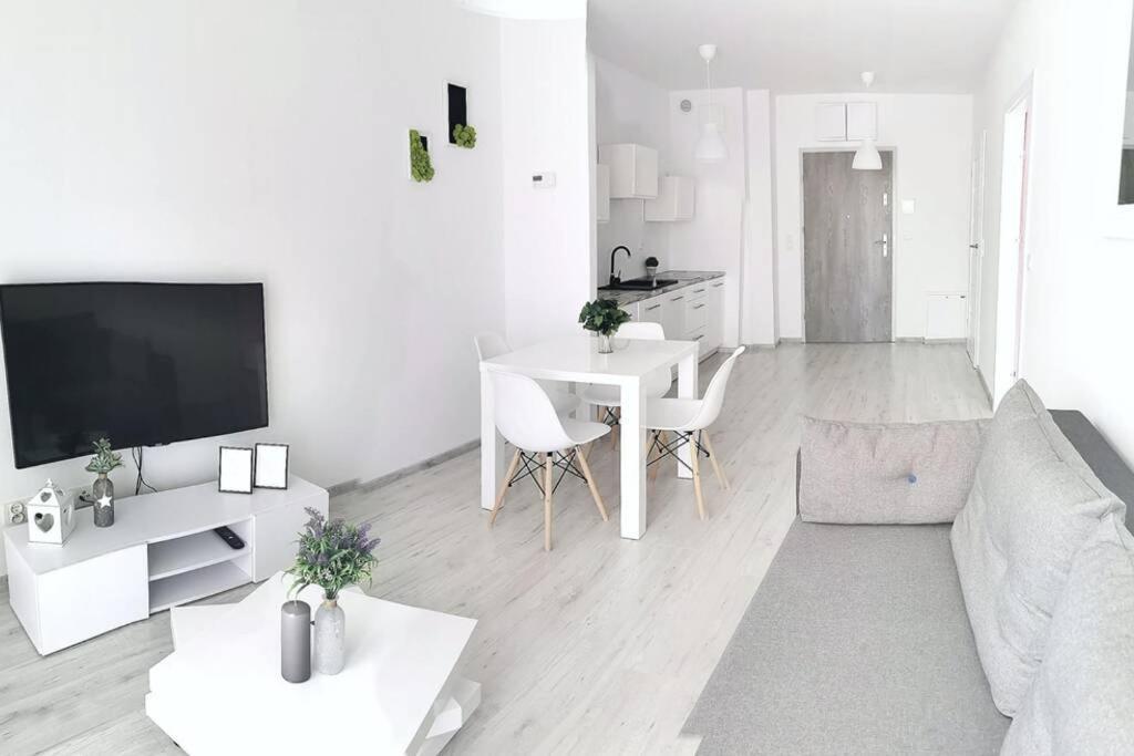 Green Apartment Promenada Gwiazd- Widok Na Morze. 米兹多洛杰 外观 照片